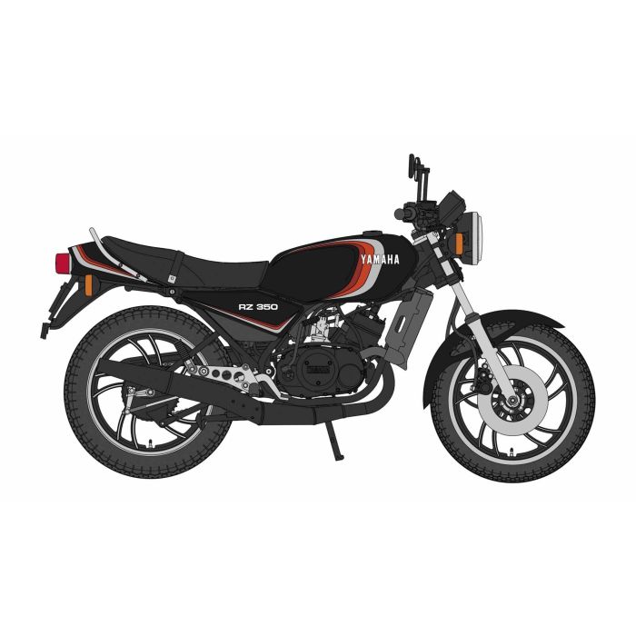 1/12 YAMAHA RZ350 1982 BLACK 21763 21763