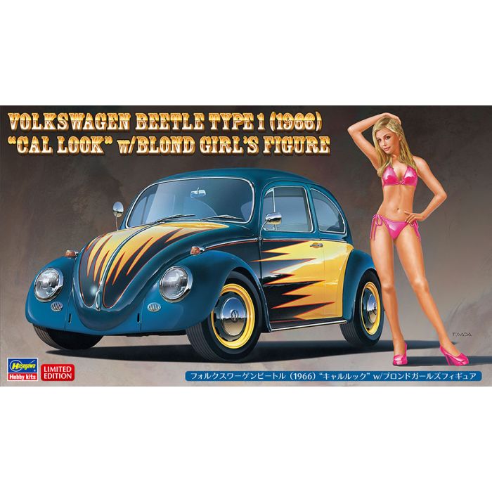 1/24 VOLKSW BEETLE T1 1966 CAL LOOK GIRL FIGURE (03/25) * SP445