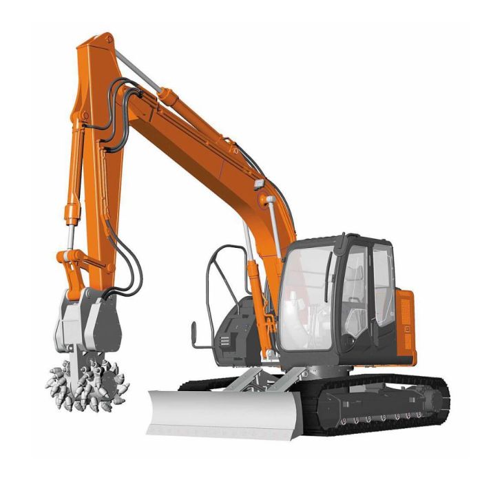 1/35 HITACHI ZAXIS 135US WITH CUTTER (04/25) * 66111