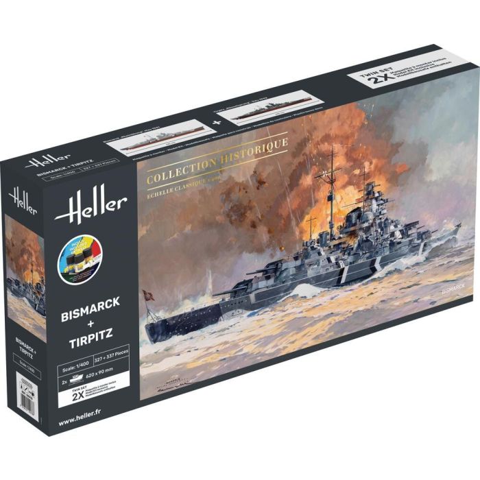1/400 STARTER KIT BISMARCK + TIRPITZ TWINSET 55078