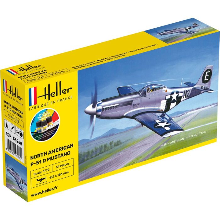 1/72 STARTER KIT NORTH AMERICAN P-51 D MUSTANG 56268