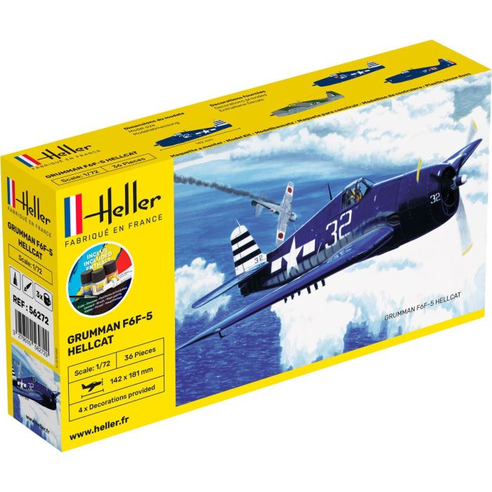 1/72 STARTER KIT GRUMMAN F6F-5 HELLCAT 56272