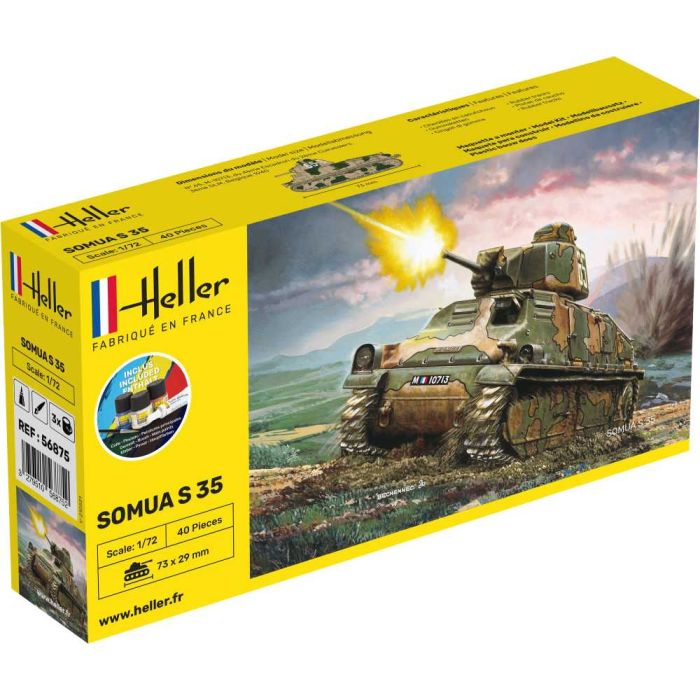 1/72 STARTER KIT PANZER SOMUA S35 56875