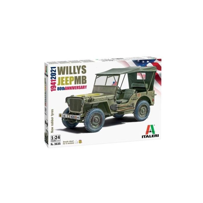 1/24 JEEP WILLYS MB 80TH ANNIVERSARY 3635S