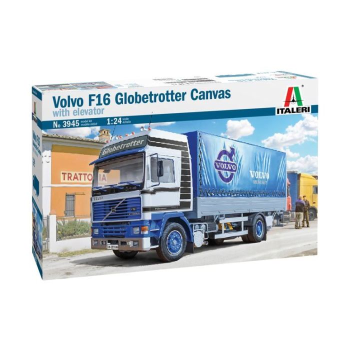 1/24 VOLVO F16 GLOBETROTTER CANVAS WITH ELEVATOR 3945S