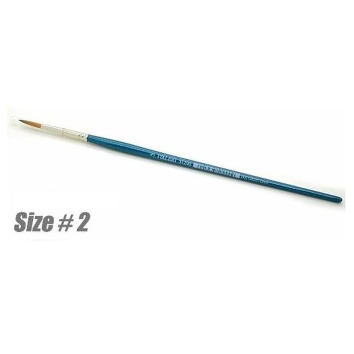 2 SYNTHETIC ROUND BRUSH WITH BROWN TIP 51287