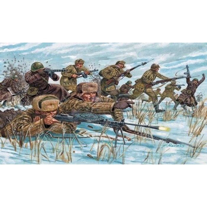 1/72 RUSSIAN INF. - WINTER UNIF. WWII 6069S