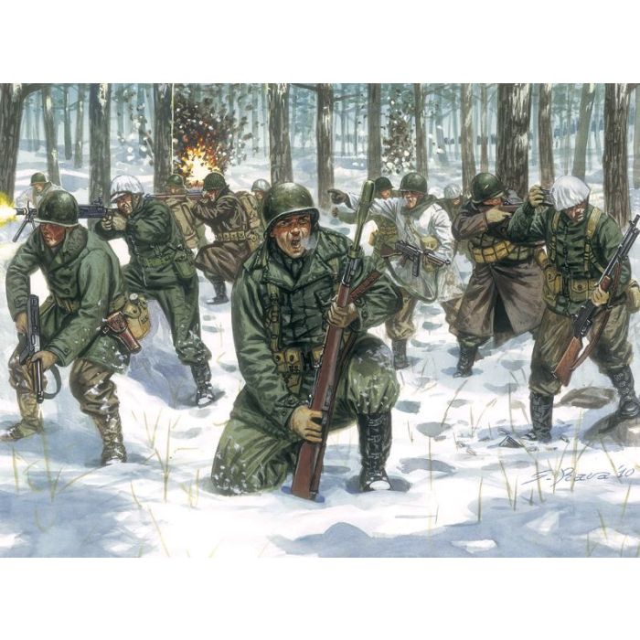 1/72 U.S. INFANTRY - WINTER UNIFORM WWII 6133S