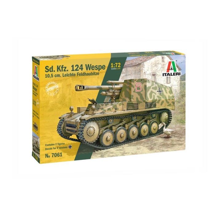 1/72 SD.KFZ. 124 WESPE 10,5 CM. L. FELDHAUBITZE ** 7061S