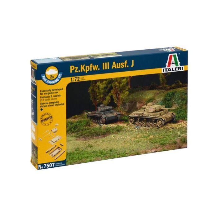 1/72 PZ.KPFW. III AUSF. J 7507S