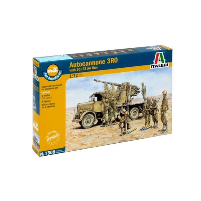 1/72 AUTOCANNONE 3RO WITH 90/53 AA GUN 7508S