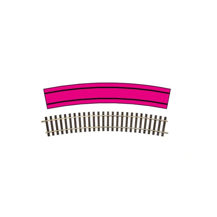 Gleis gebogen R1, Radius 914,4 mm  (VE 8) 45021