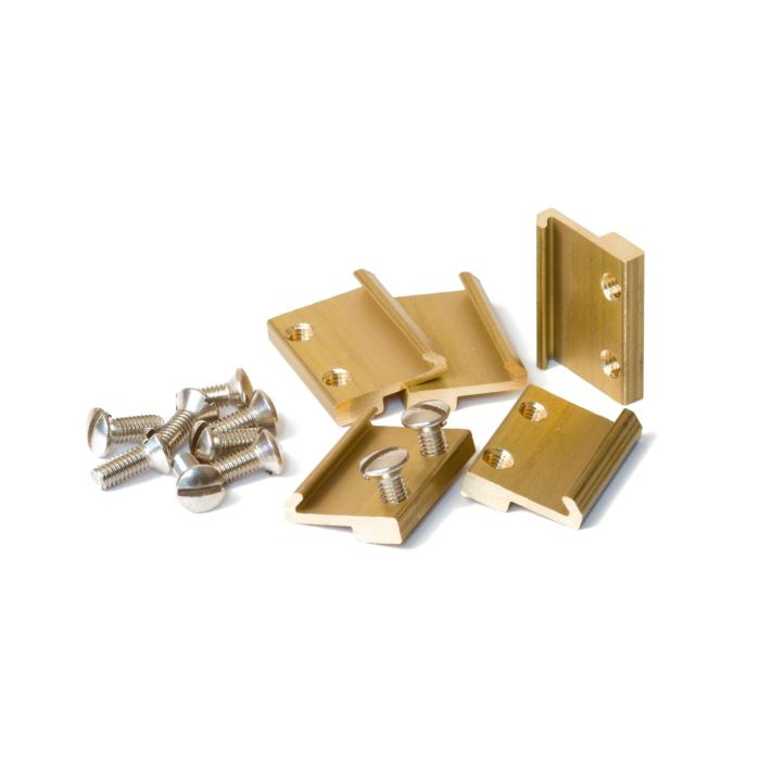 RAIL CLAMPS G SCALE BRASS 19MM 50/PACK * 8100111