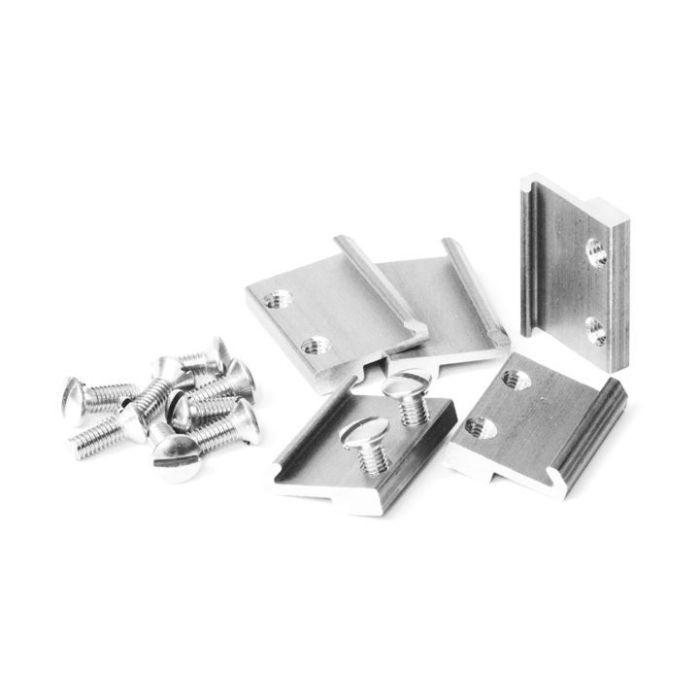 RAIL CLAMPS G SCALE NICKEL-PLATED 19MM 50/PACK 8100211