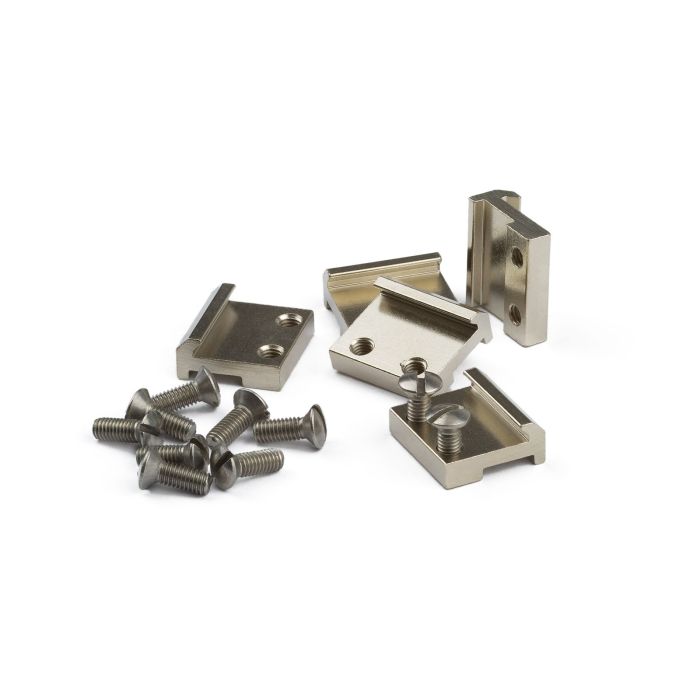 RAIL CLAMPS G SCALE NICKEL-PLATED 15MM 50/PACK 8102350