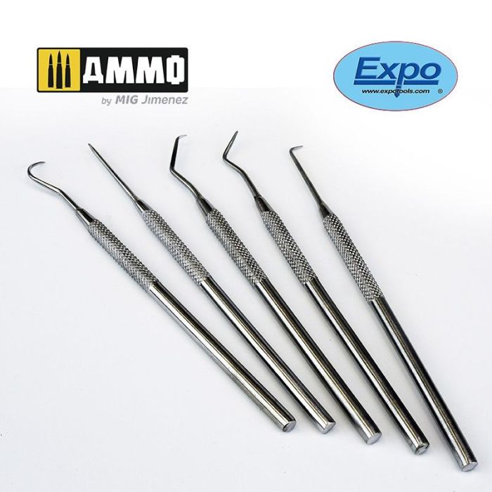 EXPO 5PC STAINLESS HOOK en PICK SET EXPO70839