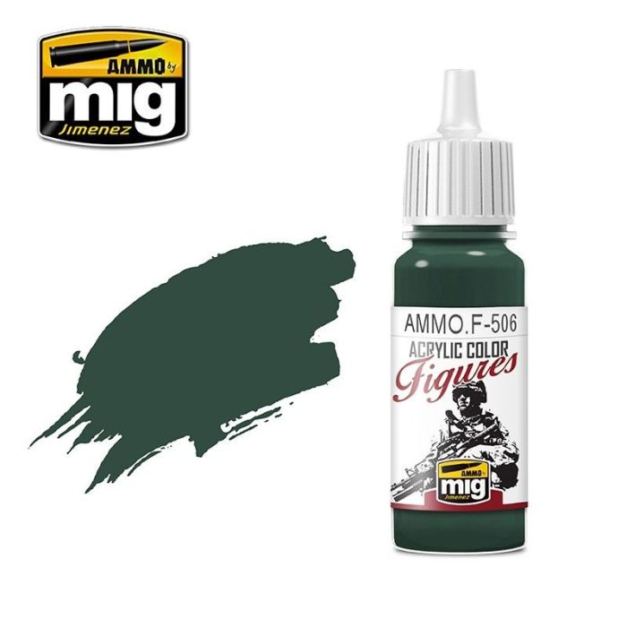 FIGURES PAINTS MEDIUM RUSSIAN GREEN FS-34092 JAR 17ML AMMO.F-506
