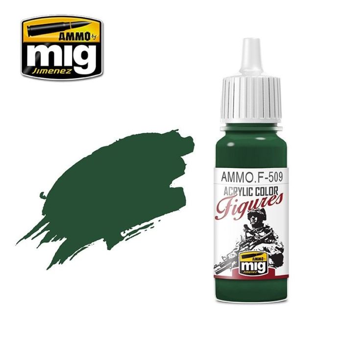 FIGURES PAINTS UNIFORM GREEN BASE FS-34128 JAR 17ML AMMO.F-509