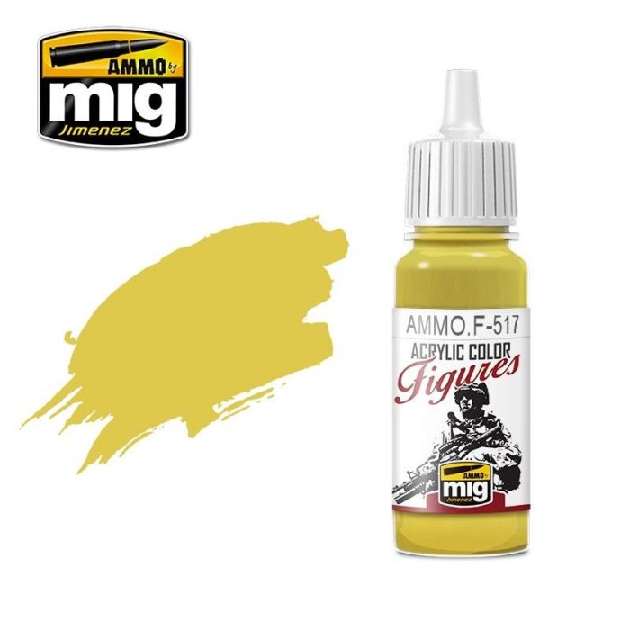 FIGURES PAINTS PALE GOLD YELLOW JAR 17ML AMMO.F-517
