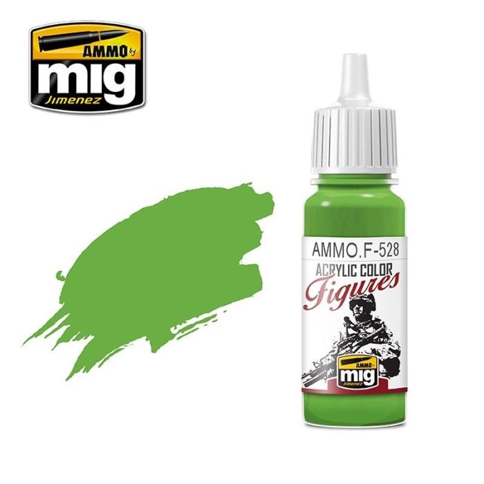 FIGURES PAINTS PURE GREEN JAR 17ML AMMO.F-528