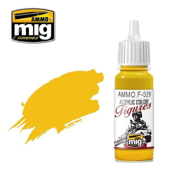 FIGURES PAINTS PURE YELLOW JAR 17ML AMMO.F-529