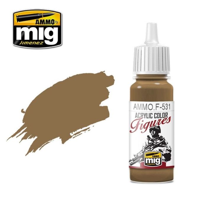 FIGURES PAINTS LIGHT BROWN   JAR 17ML AMMO.F-531