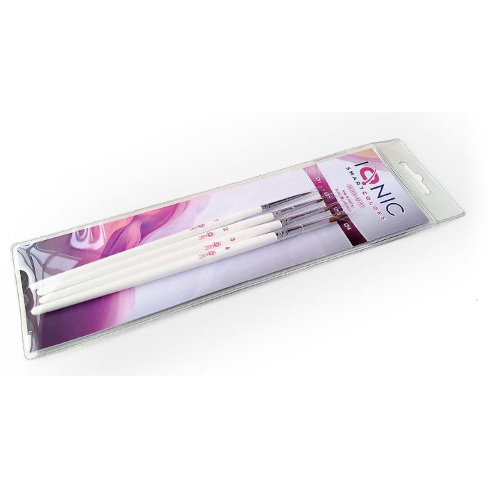 IONIC SMART BRUSHES SET KOLINSKY NO 1,2,3 AND 4 (/25) * IONIC-0700