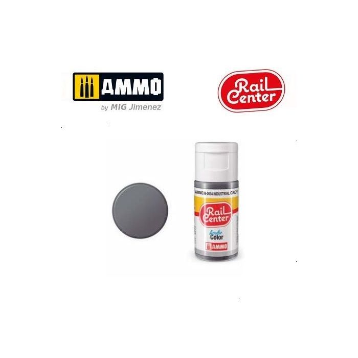 RAIL CENTER ACRYLIC INDUSTRIAL GRAY 15ML AMMO.R-0004