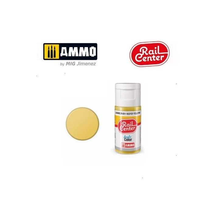RAIL CENTER ACRYLIC REEFER YELLOW 15ML AMMO.R-0011