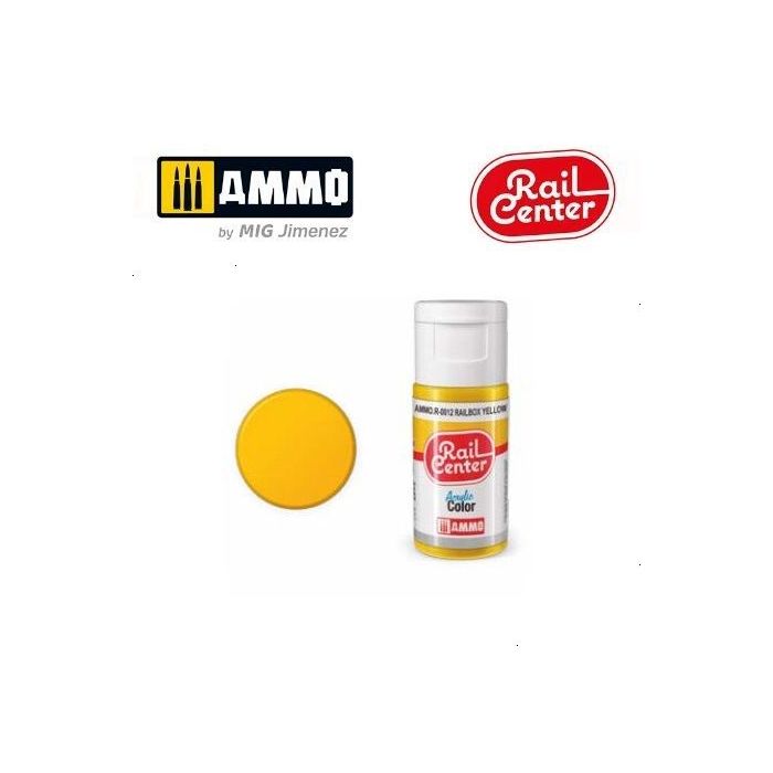 RAIL CENTER ACRYLIC SIGNAL YELLOW 15ML AMMO.R-0012