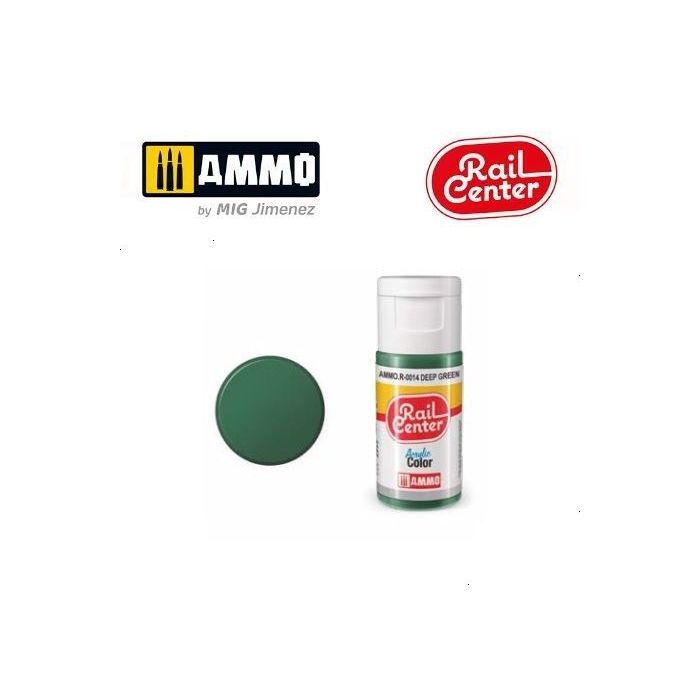 RAIL CENTER ACRYLIC DEEP GREEN 15ML AMMO.R-0014