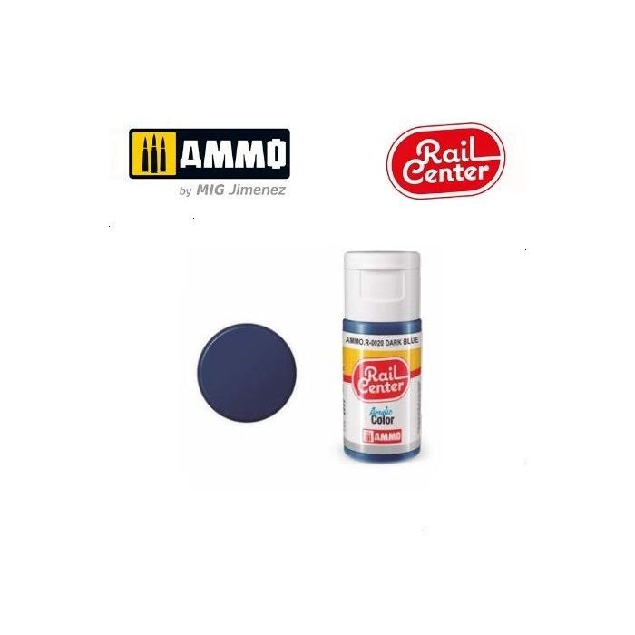 RAIL CENTER ACRYLIC DARK BLUE 15ML AMMO.R-0020