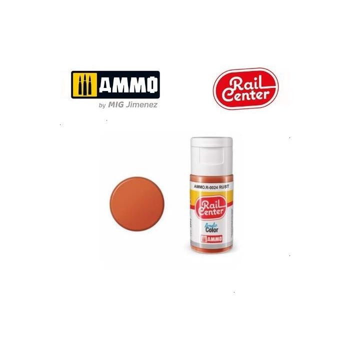 RAIL CENTER ACRYLIC RUST 15ML AMMO.R-0024