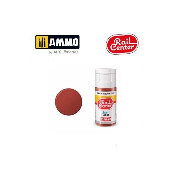 RAIL CENTER ACRYLIC DARK RUST 15ML AMMO.R-0033