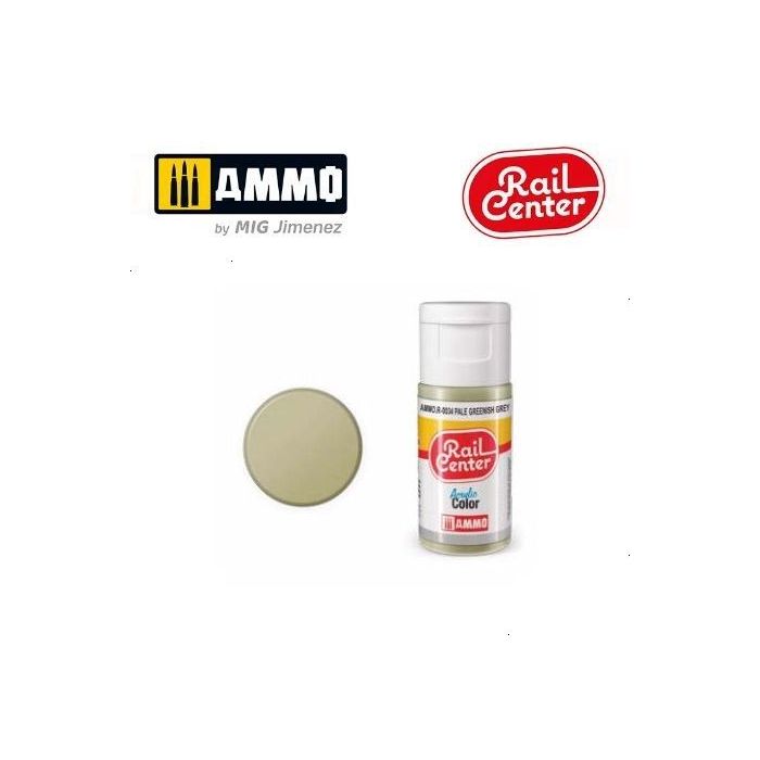 RAIL CENTER ACRYLIC PALE GREENISH GREY 15ML AMMO.R-0034