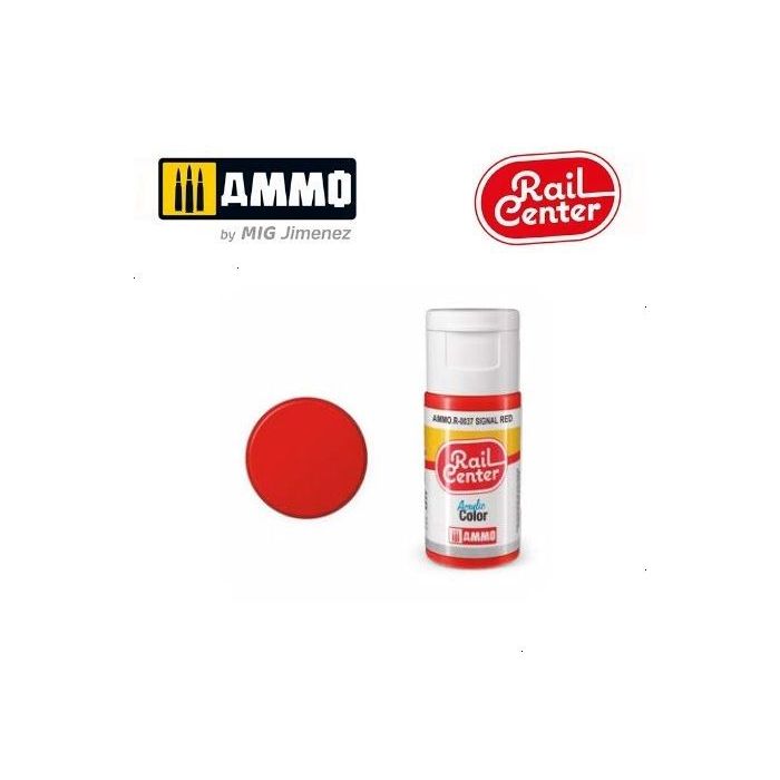 RAIL CENTER ACRYLIC SIGNAL RED 15ML AMMO.R-0037