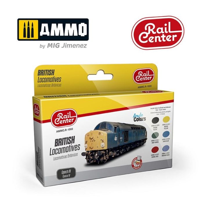 BRITISH LOCOMOTIVES EP IV 15ML 6 JARS AMMO.R-1002