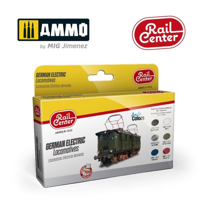 GERMAN ELECTRIC LOCOMOTIVES 15ML 6 JARS AMMO.R-1013