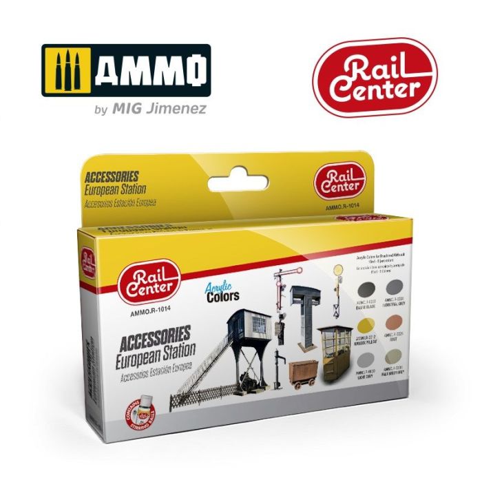 ACCESSORIES EUROPEAN STATION 15ML 6 JARS AMMO.R-1014