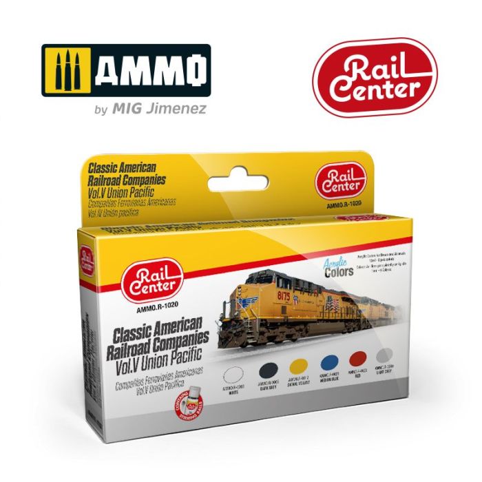 CL. AMERICAN RAILROAD COMP. VOL. 5 UNION PACIFIC 15ML 6 JARS AMMO.R-1020