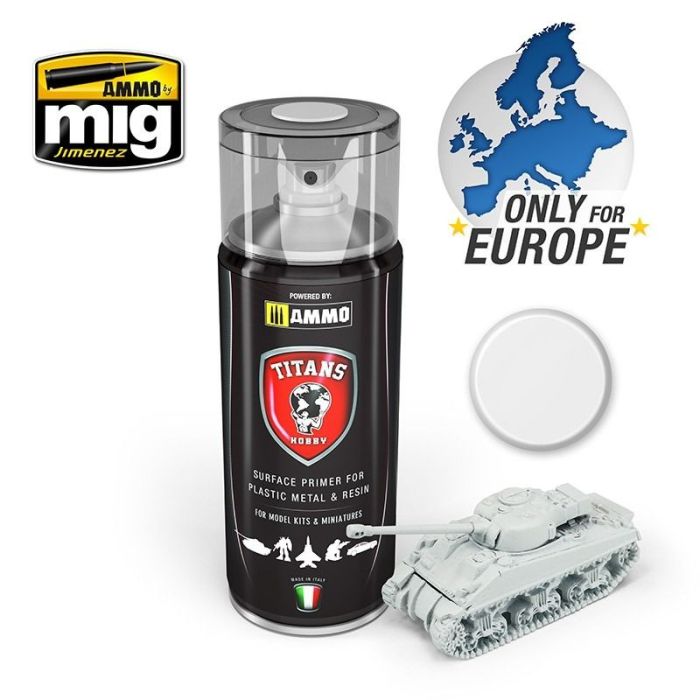 TITANS HOBBY LIGHT GREY MATT PRIMER 400 ML SPRAY TTH102