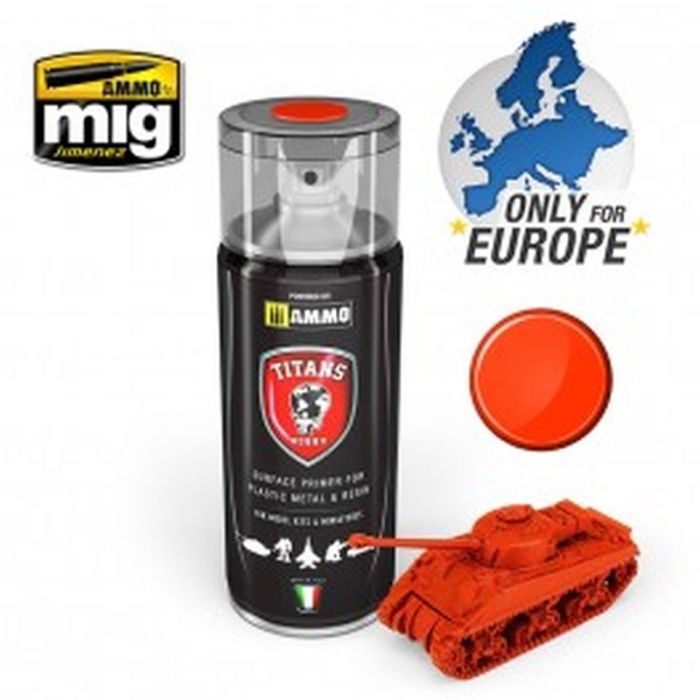 TITANS HOBBY ROYAL RED MATT PRIMER 400 ML SPRAY TTH105