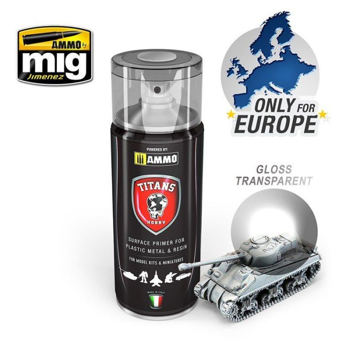 TITANS HOBBY GLOSS TRANSPARENT VARNISH 400 ML SPRAY TTH114