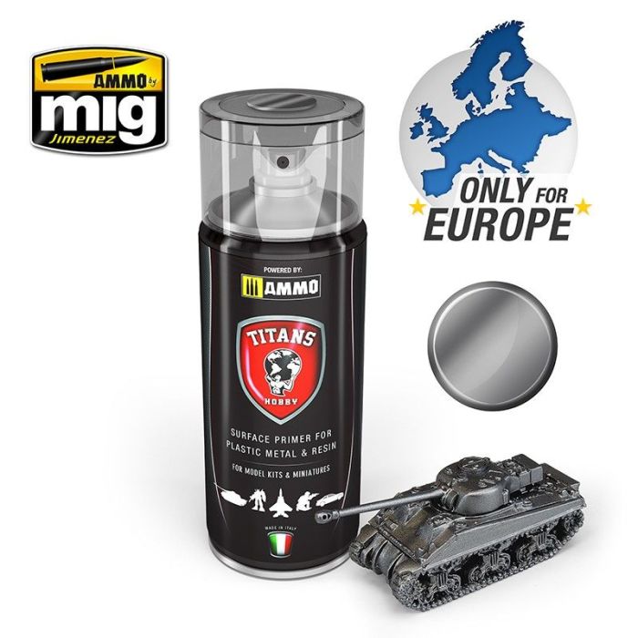 TITANS HOBBY GUN METAL PRIMER 400 ML SPRAY TTH117