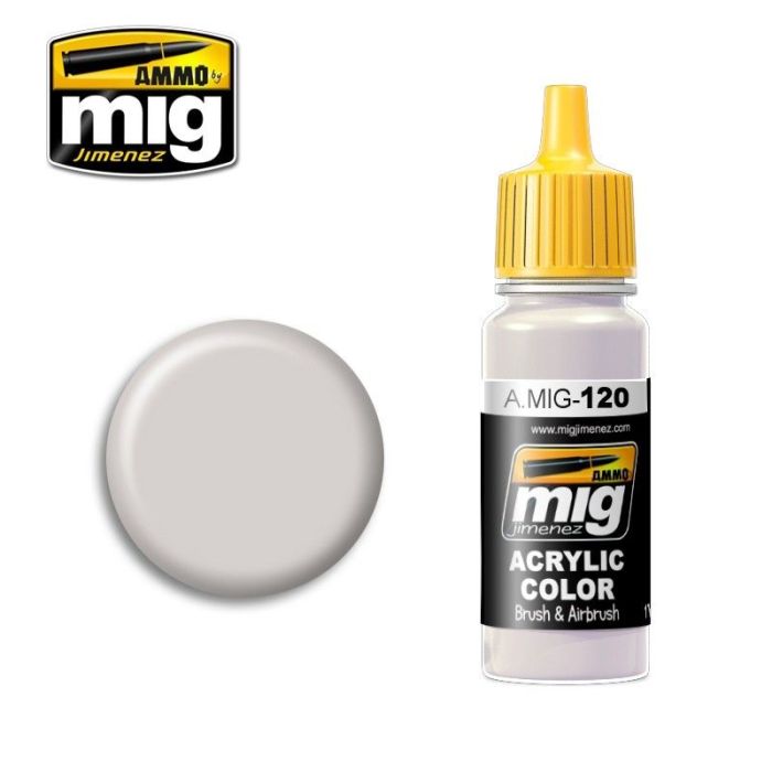 ACRYLIC COLOR LIGHT BROWN-GRAY JAR 17ML ** A.MIG-0120