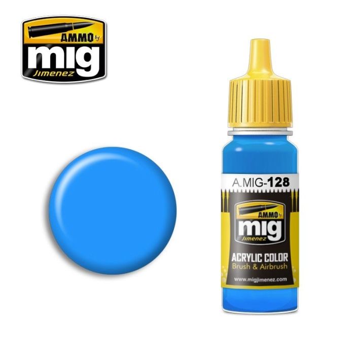 ACRYLIC COLOR CYAN JAR 17ML** A.MIG-0128