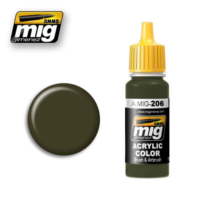 ACRYLIC COLOR FS34079 17ML ALT. MIG20077 ** A.MIG-0206
