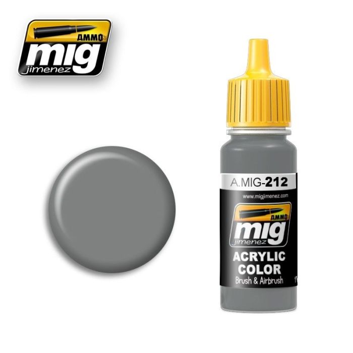 ACRYLIC COLOR FS 26373 SILVER GRAY JAR 17ML A.MIG-0212