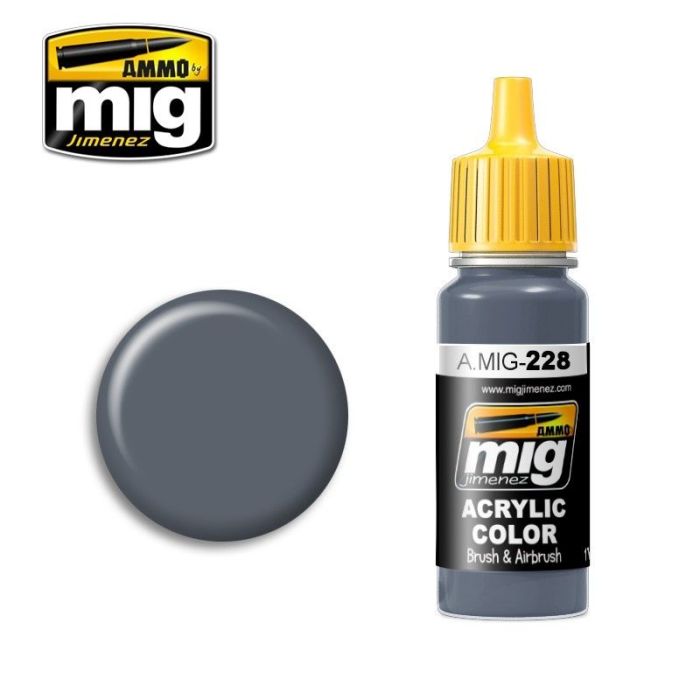 ACRYLIC COLOR FS 35164 INTERMEDIATE BLUE ANA 608 JAR 17ML** A.MIG-0228