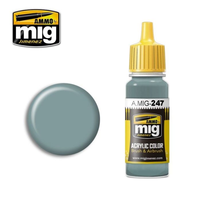 ACRYLIC COLOR RLM 78 HELLBLAU JAR 17ML** A.MIG-0247